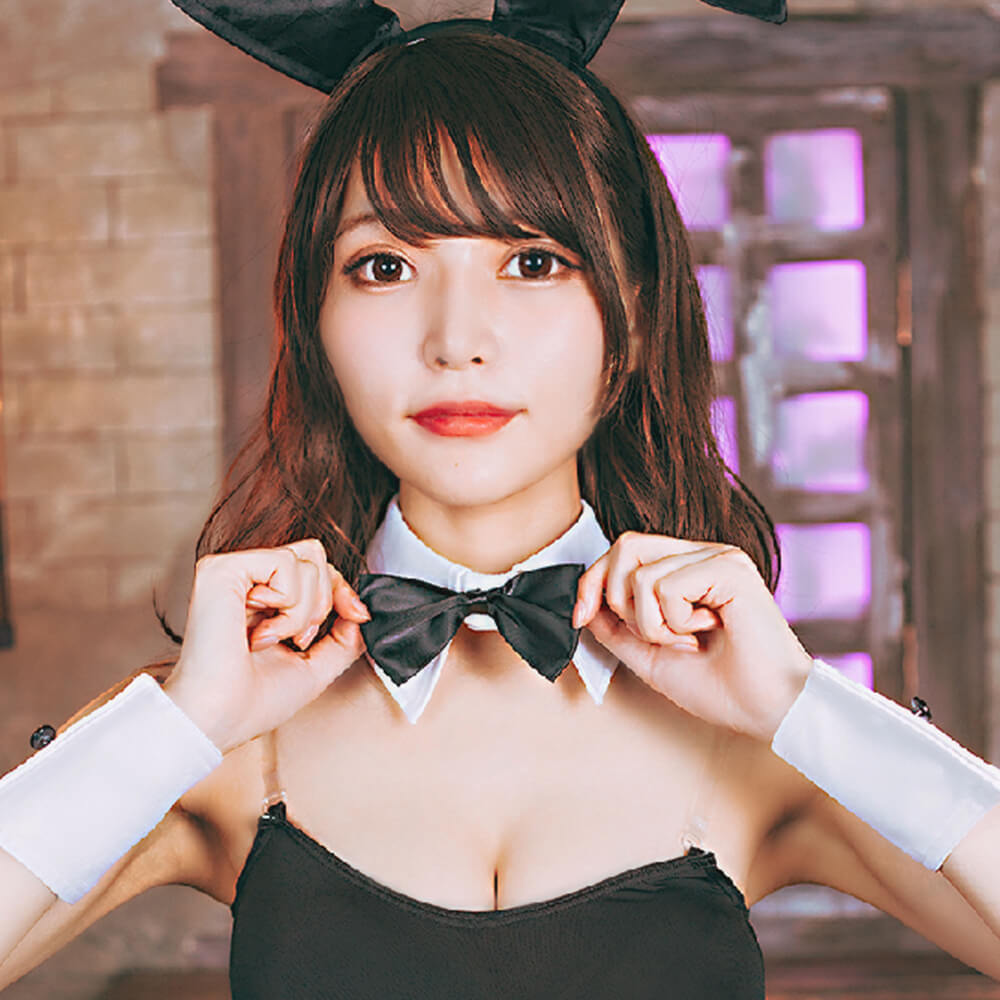 Basic bunny girl costume with transparent strap