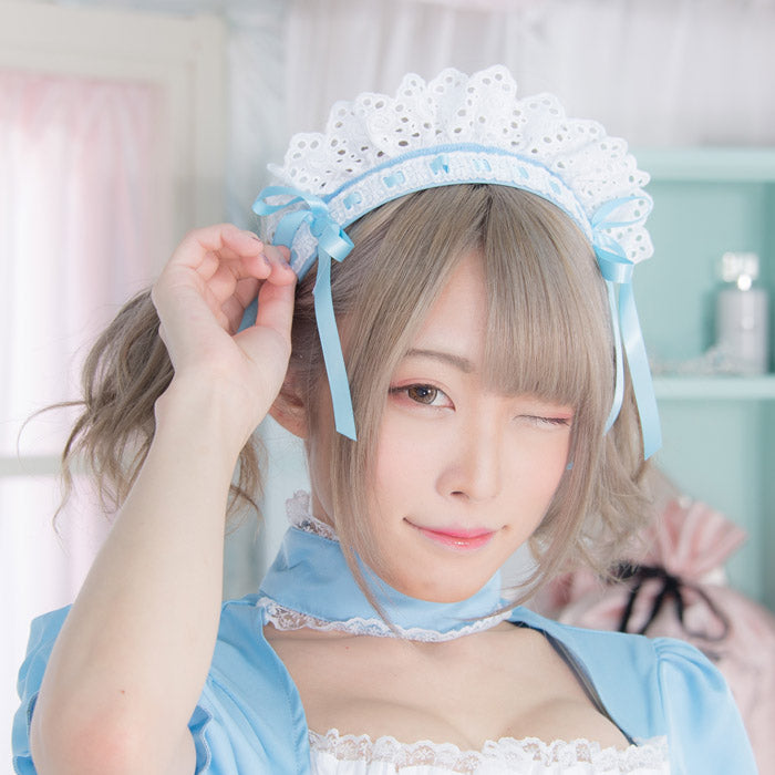 Front Lace-up Maid Dress with Katyusha