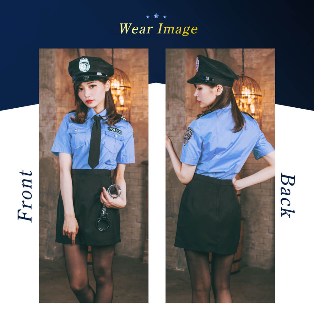 Dense saxophone shirt polys with handcuffs 5 -piece set