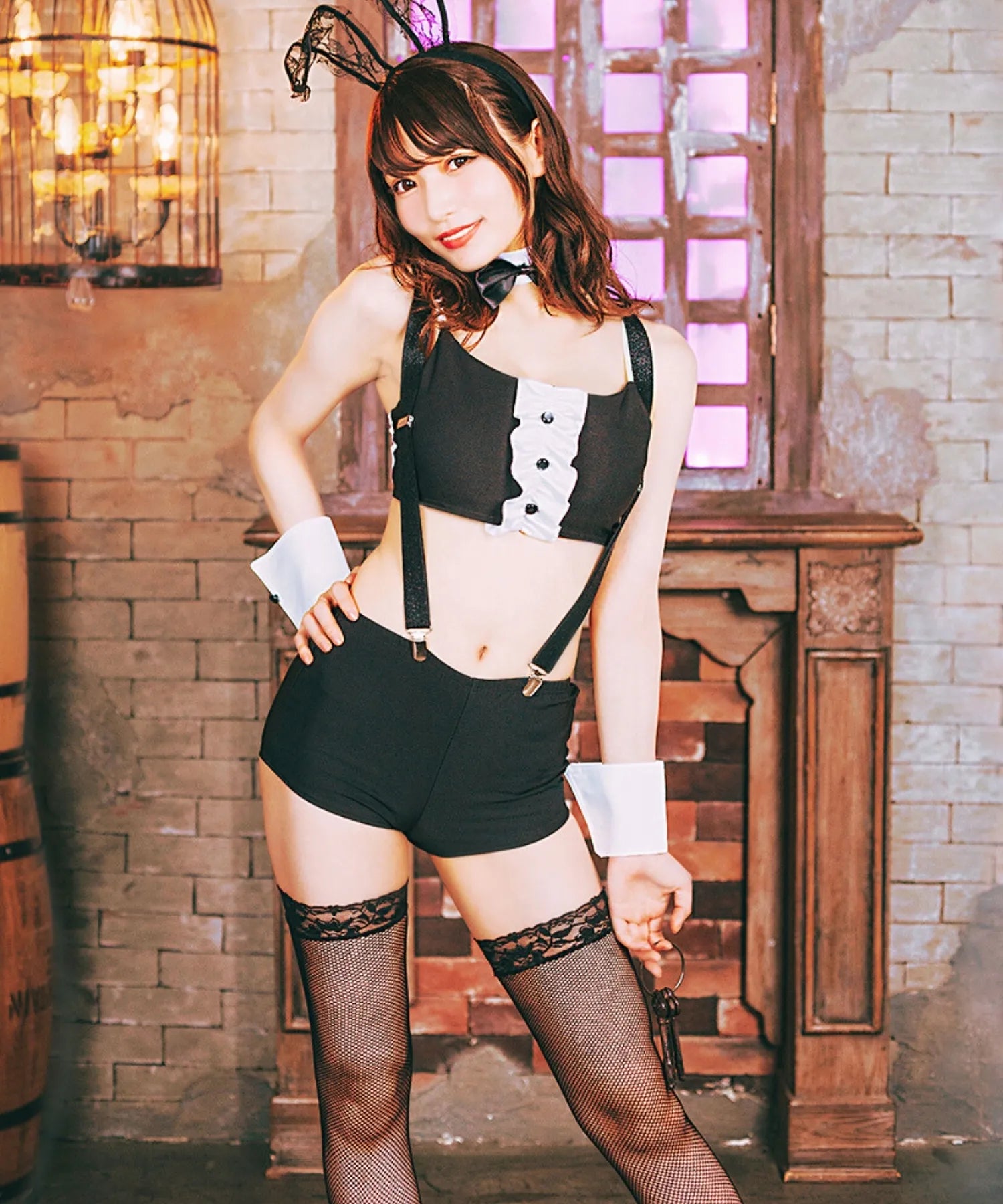 6-piece shorts bunny girl set