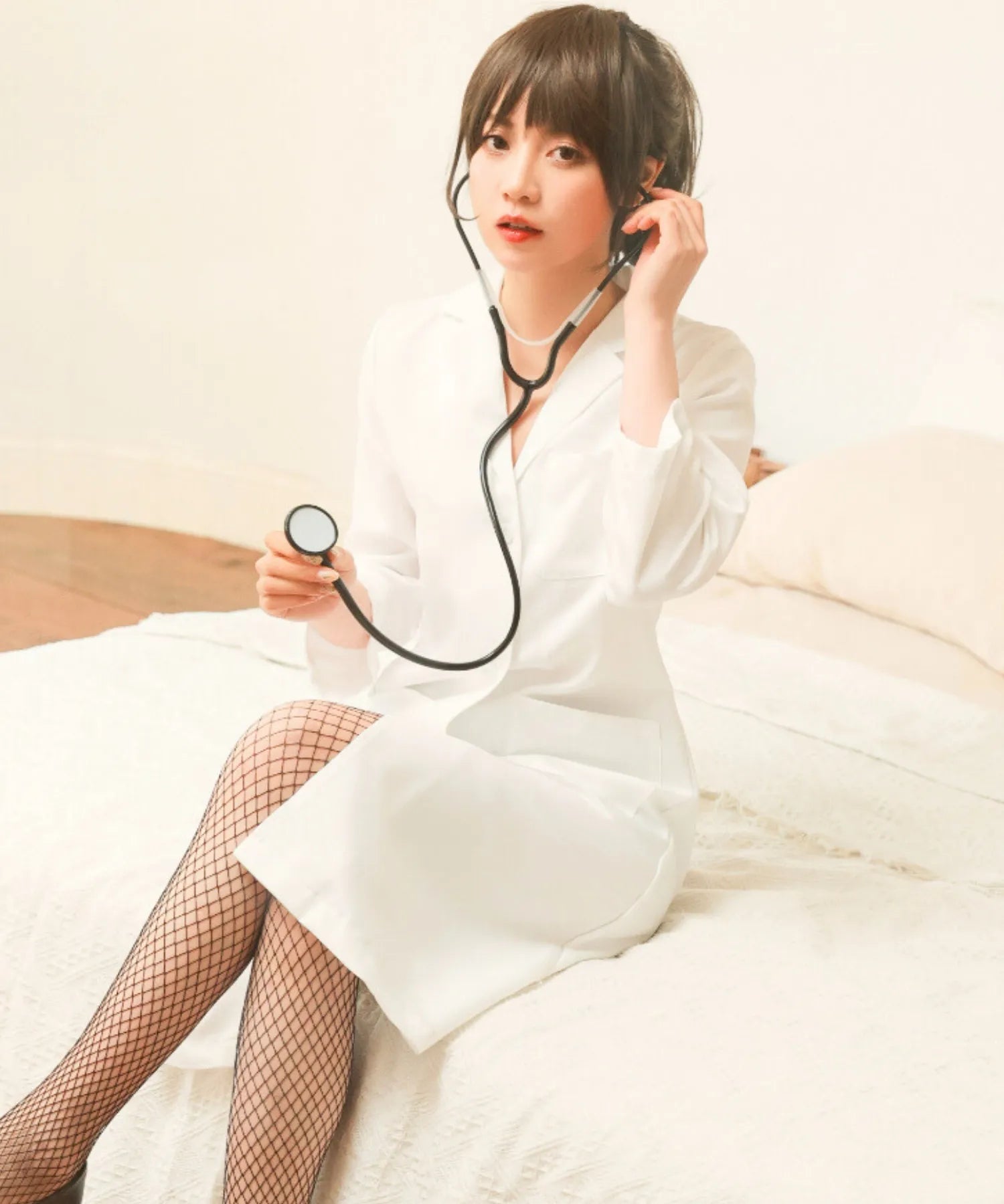 聴診器つき!ドクターコート女医コスチューム