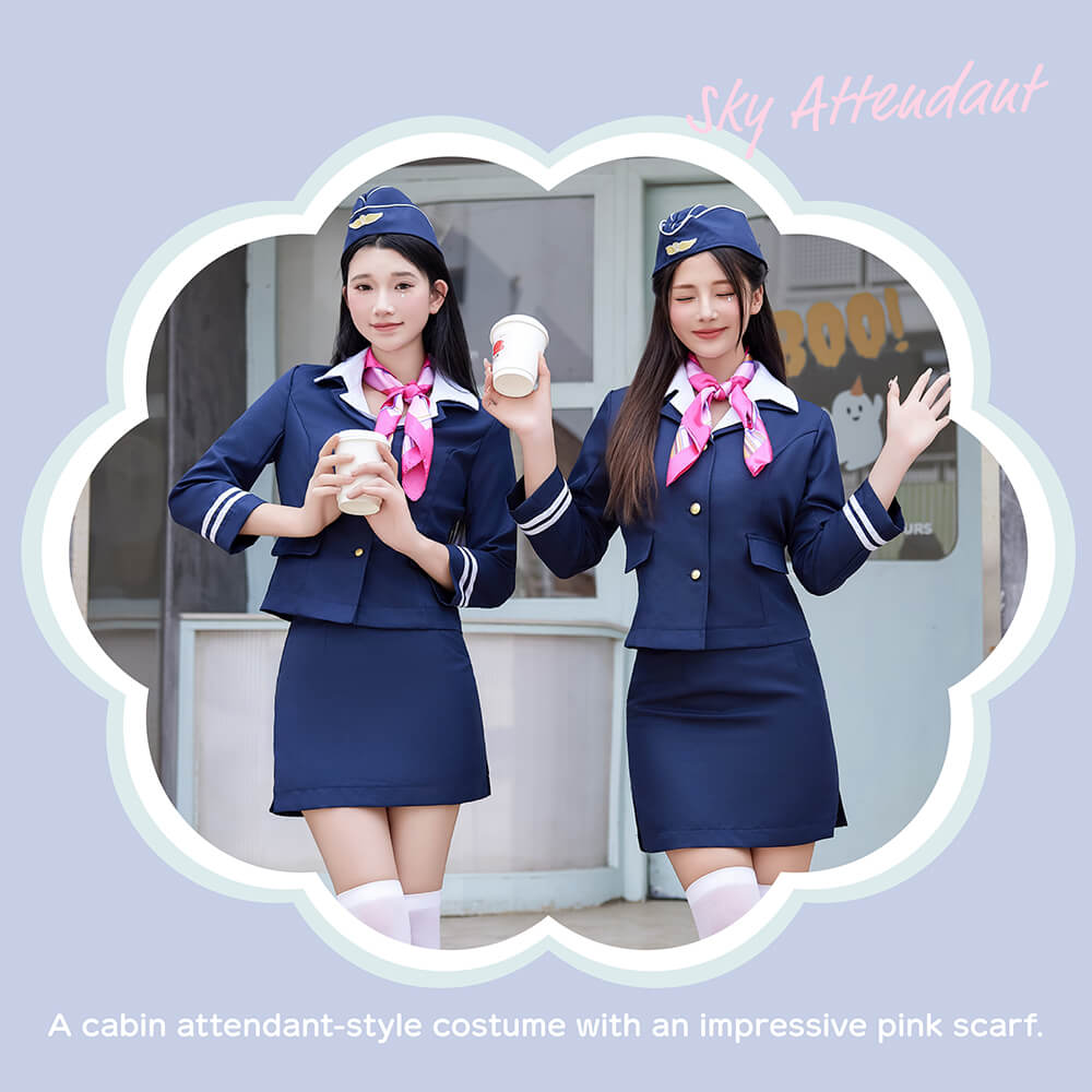 Simple Cabin Attendant 4-piece set