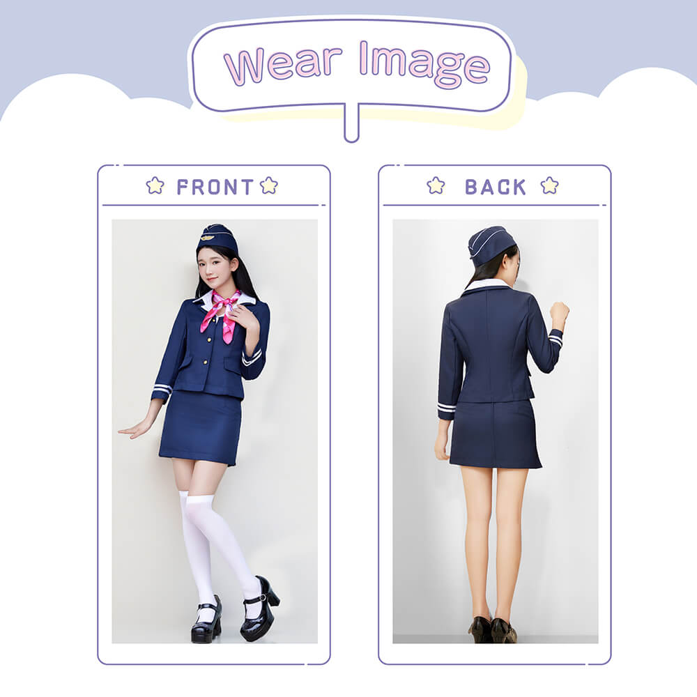 Simple Cabin Attendant 4-piece set