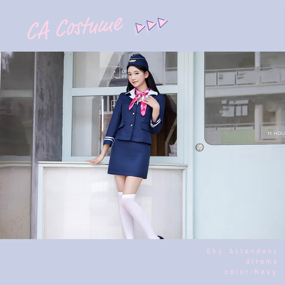 Simple Cabin Attendant 4-piece set