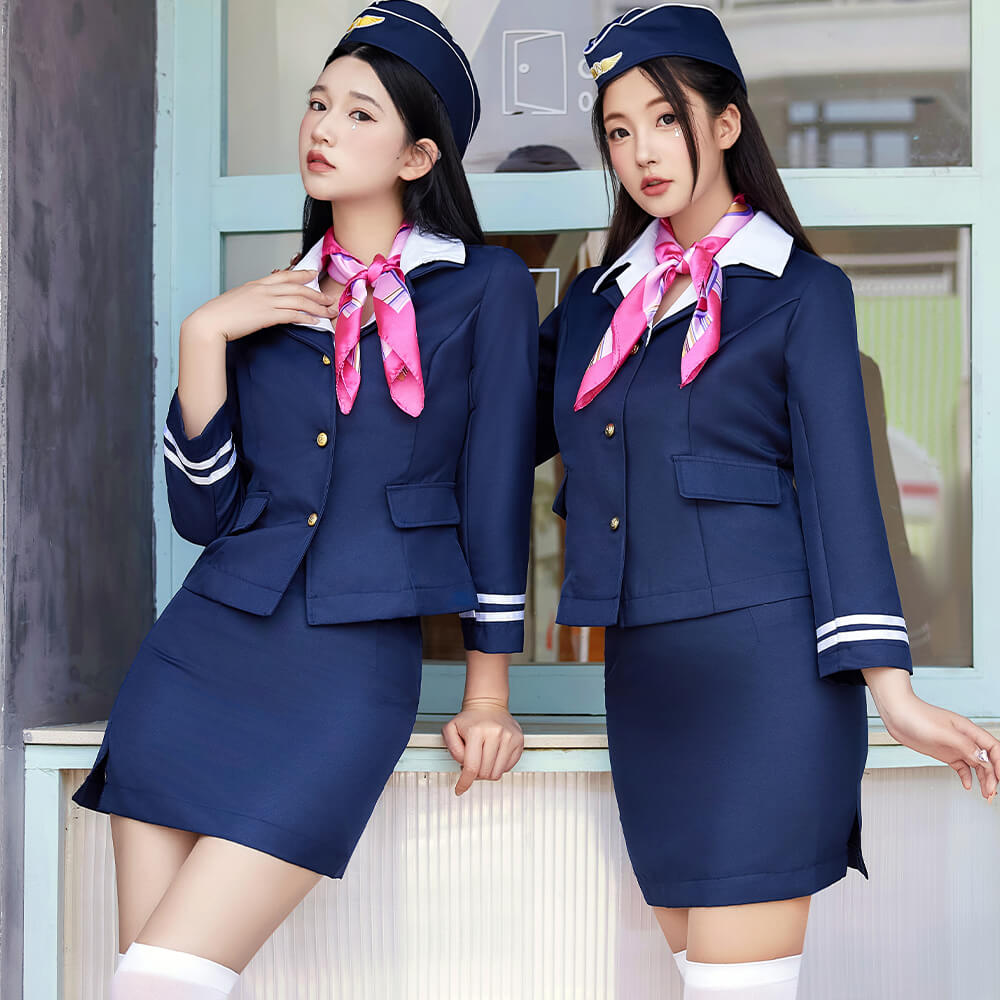 Simple Cabin Attendant 4-piece set