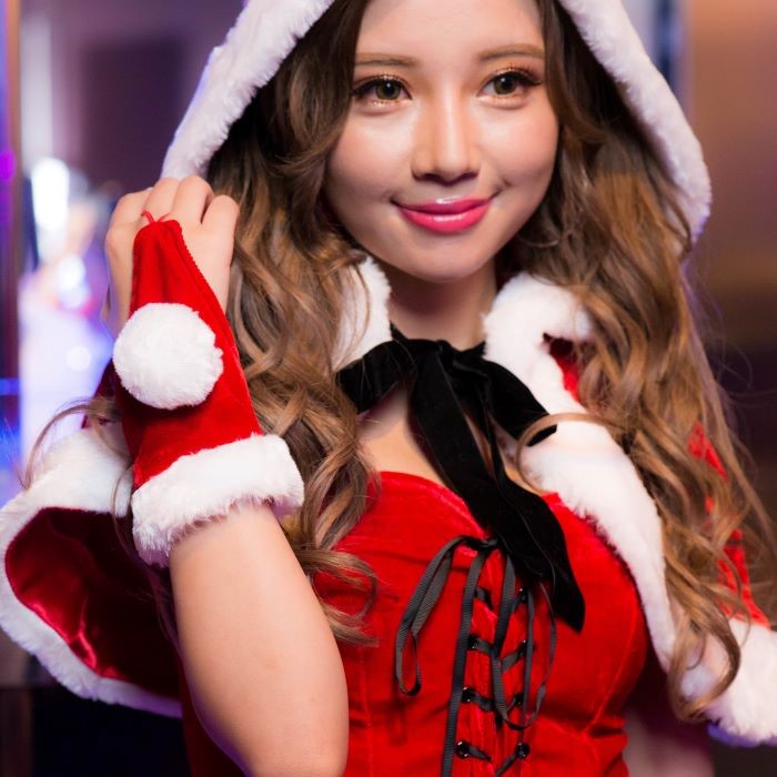 Laced Santa Costume with Cape