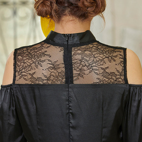 Lace Sheer Shoulder Jiang shi