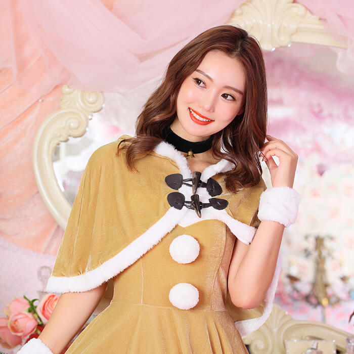 Reindeer dress with cape