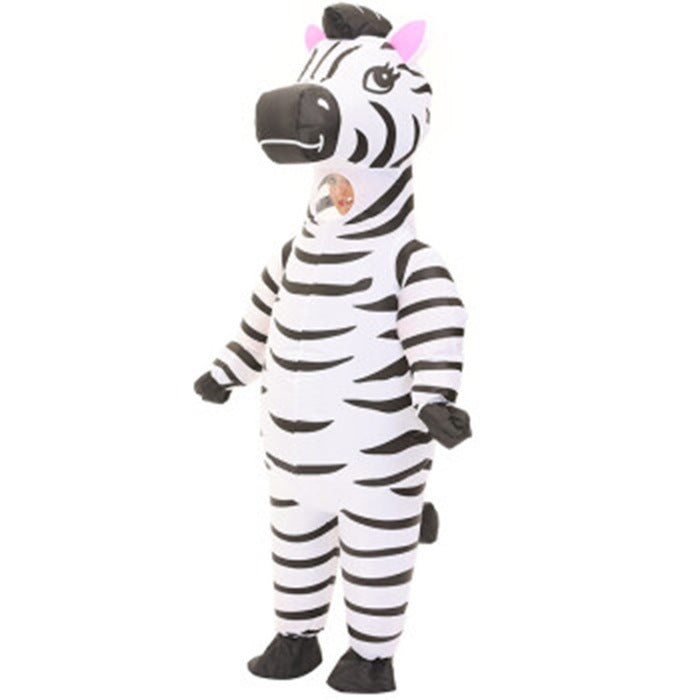 Swinging zebra