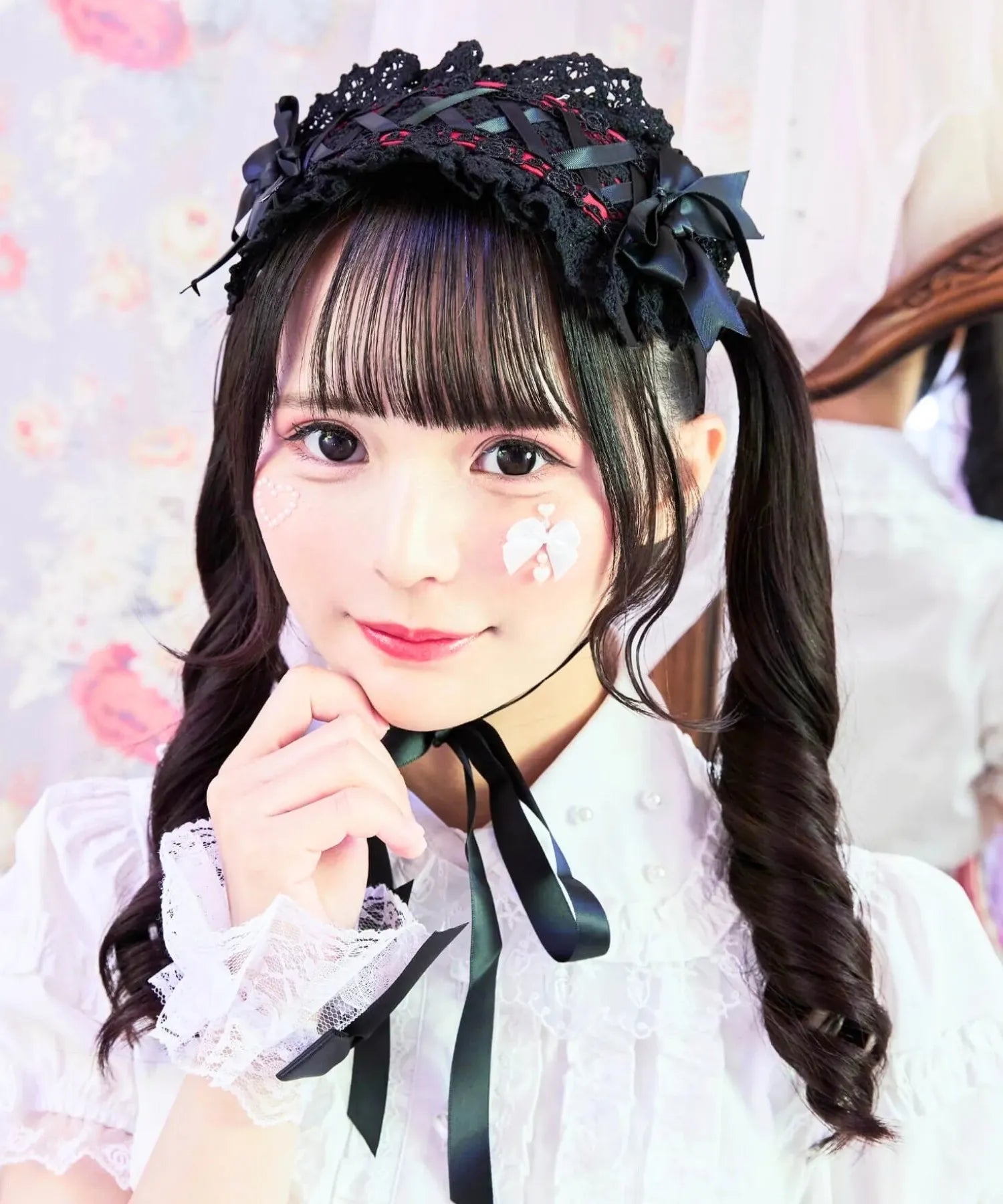レースアップリボンヘッドドレス