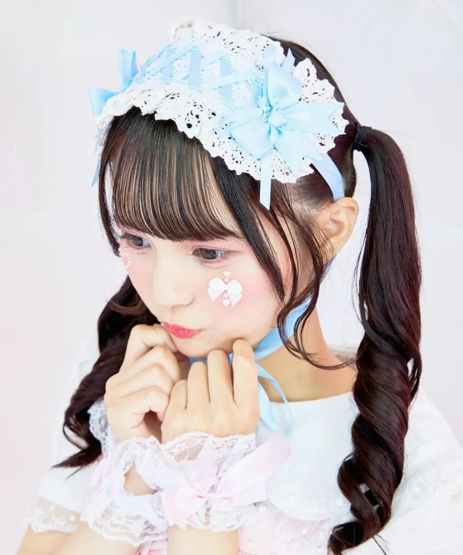 レースアップリボンヘッドドレス