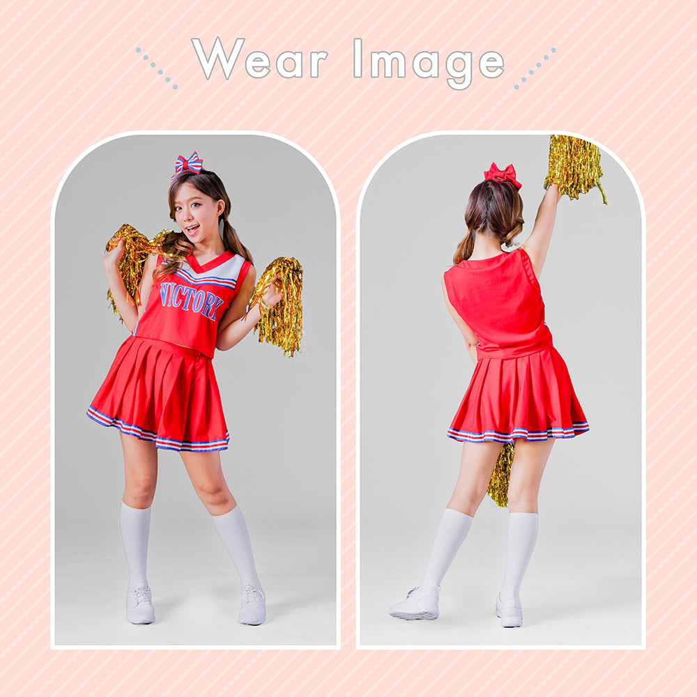 Cheerleader Costume 4-Piece Set