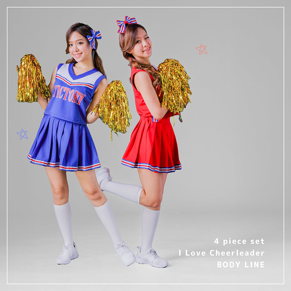 Cheerleader Costume 4-Piece Set