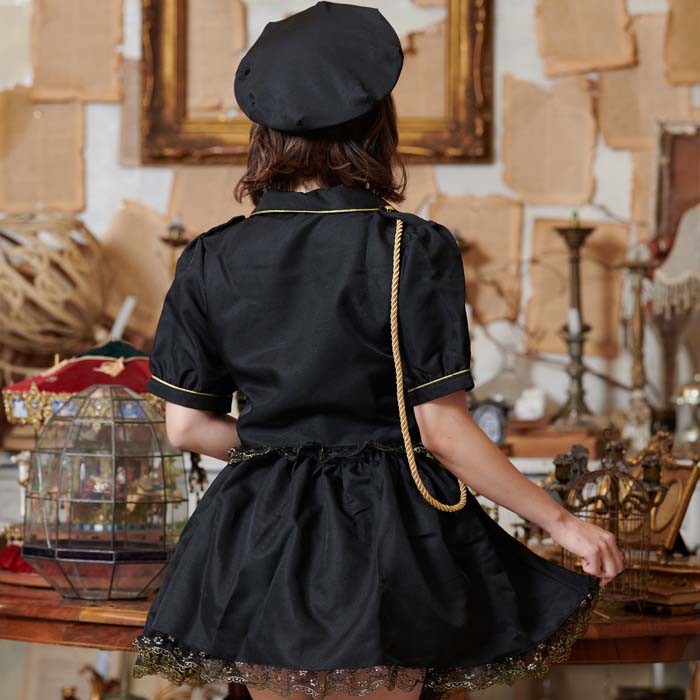 Black and Gold Navel Police 5-Piece Set with Handcuffs