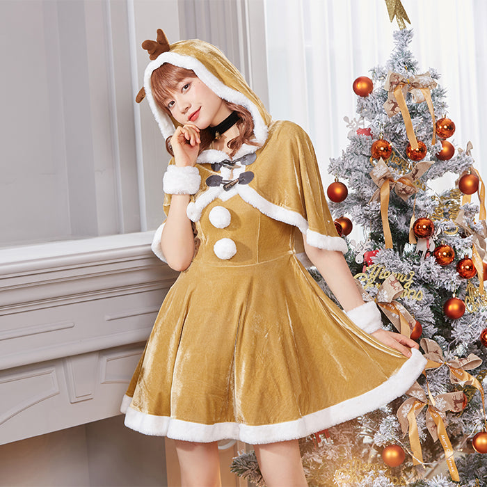 Reindeer Costume with Antler Cape