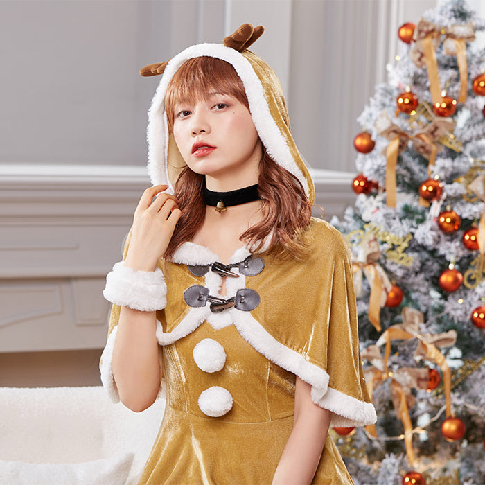 Reindeer Costume with Antler Cape