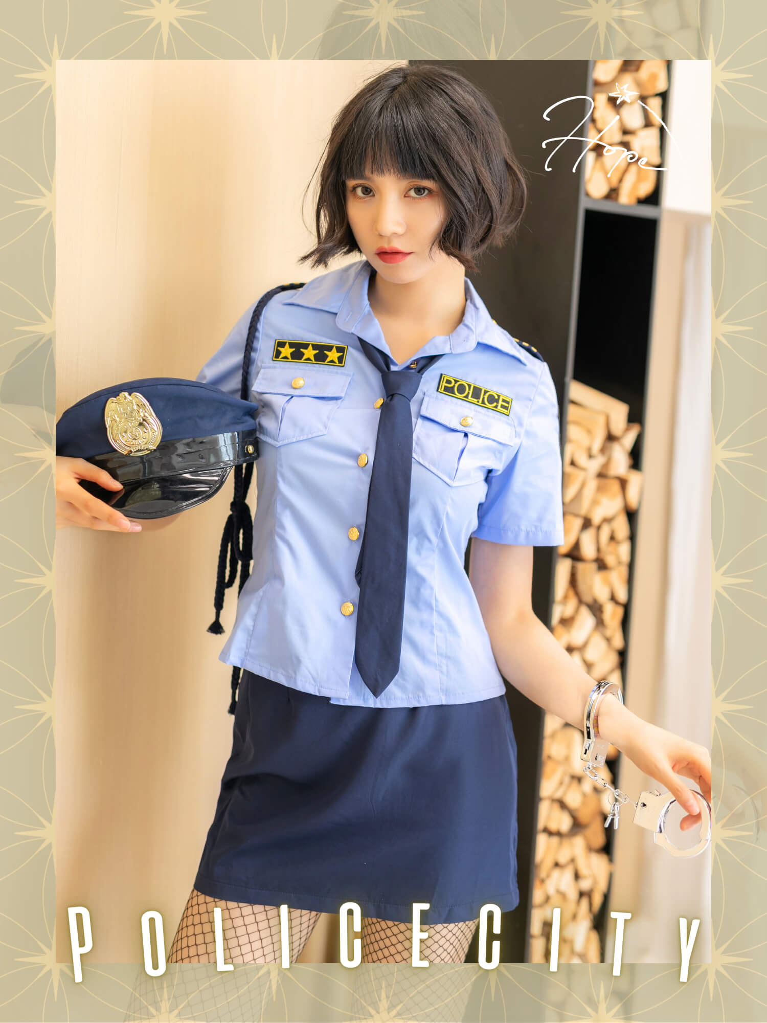 Three Star Standard Tight Skirt Sax Police