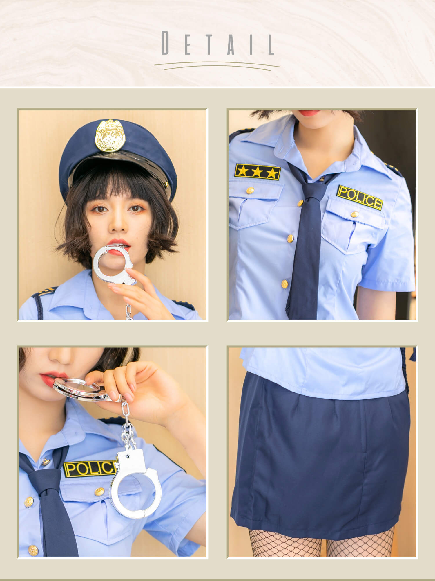 Three Star Standard Tight Skirt Sax Police