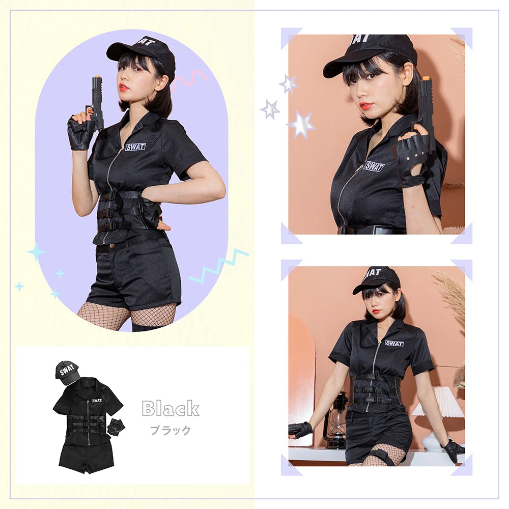 Authentic set of 7 SWAT costumes