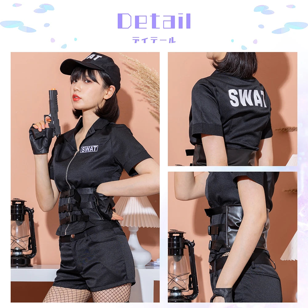 Authentic set of 7 SWAT costumes