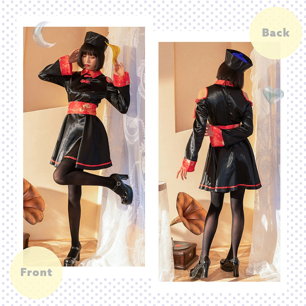 Shoulder-baring jiang shi Costume