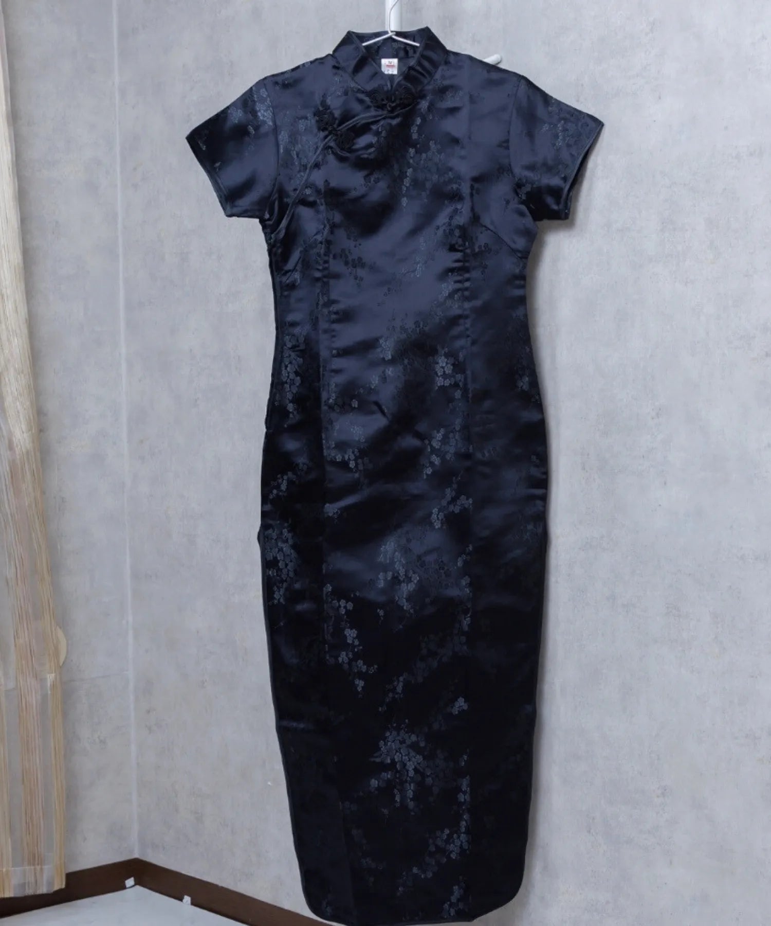 Plum Pattern China Dress -Mini Length Long Length-