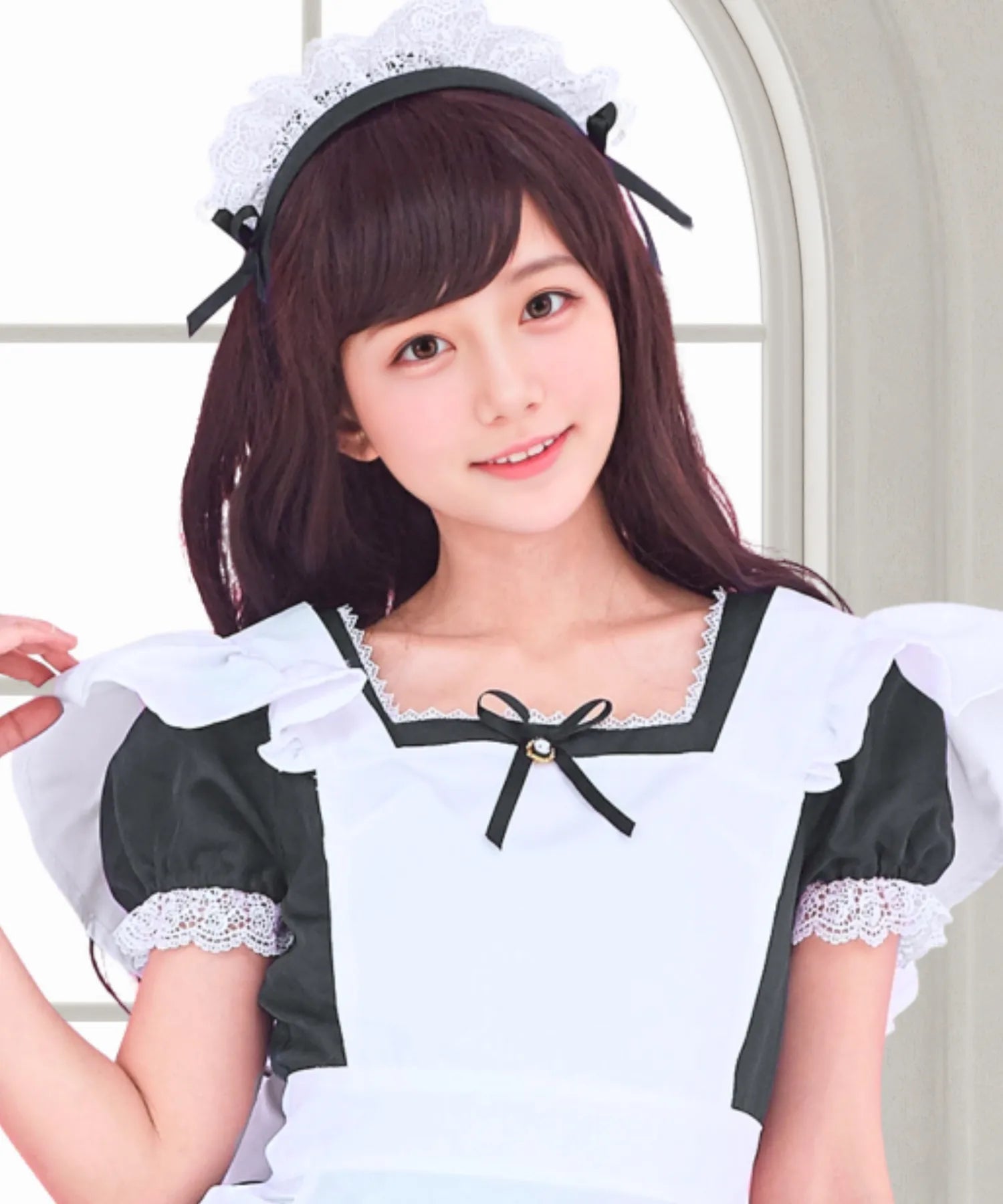 Voluminous Mini Maid Costume with Petticoat