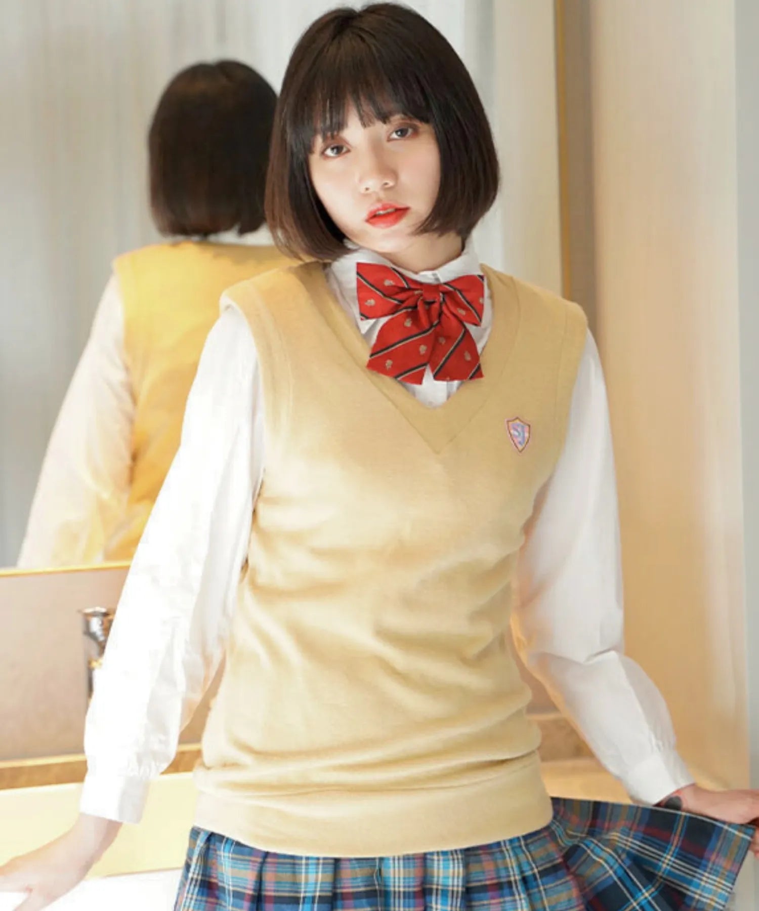 ニットベスト制服スタイル一式セット
