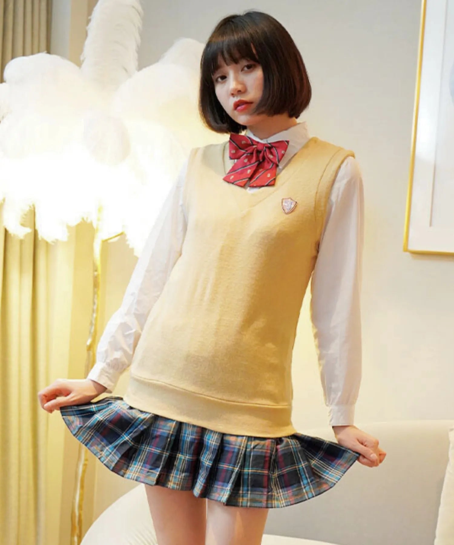 ニットベスト制服スタイル一式セット