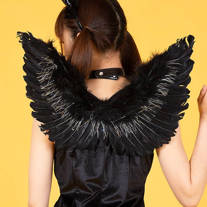 Gorgeous set of black devil dress