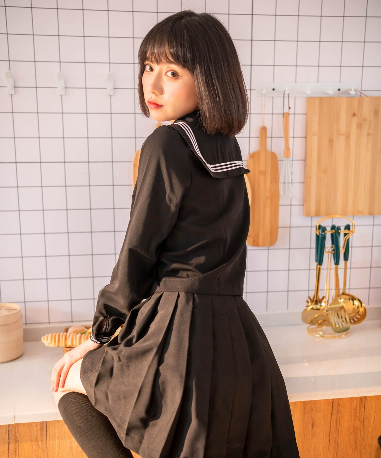 Black blue sailor