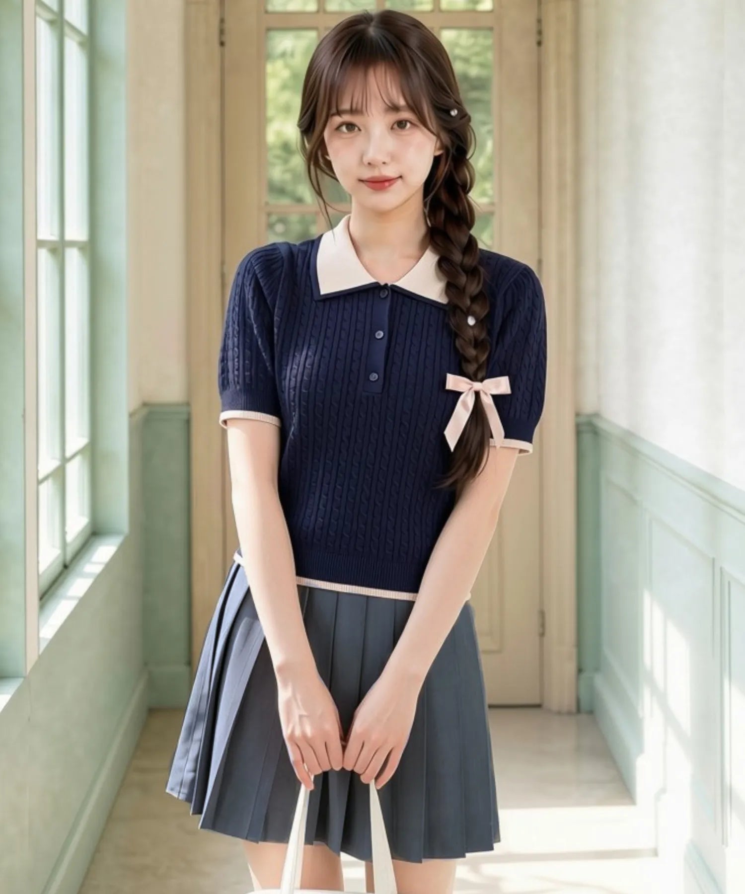 Classic Sailor Uniform Pleated Skirt