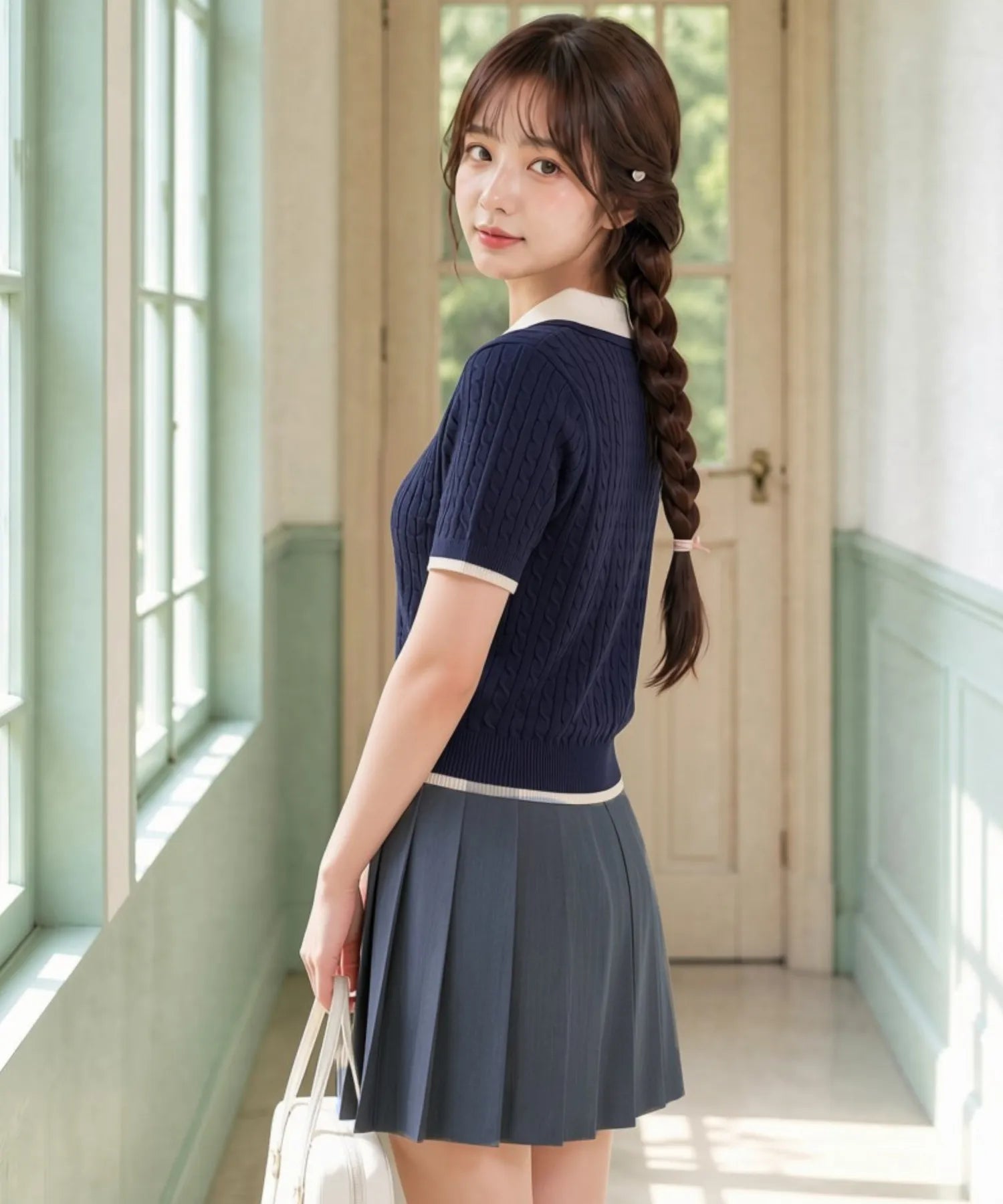 Classic Sailor Uniform Pleated Skirt