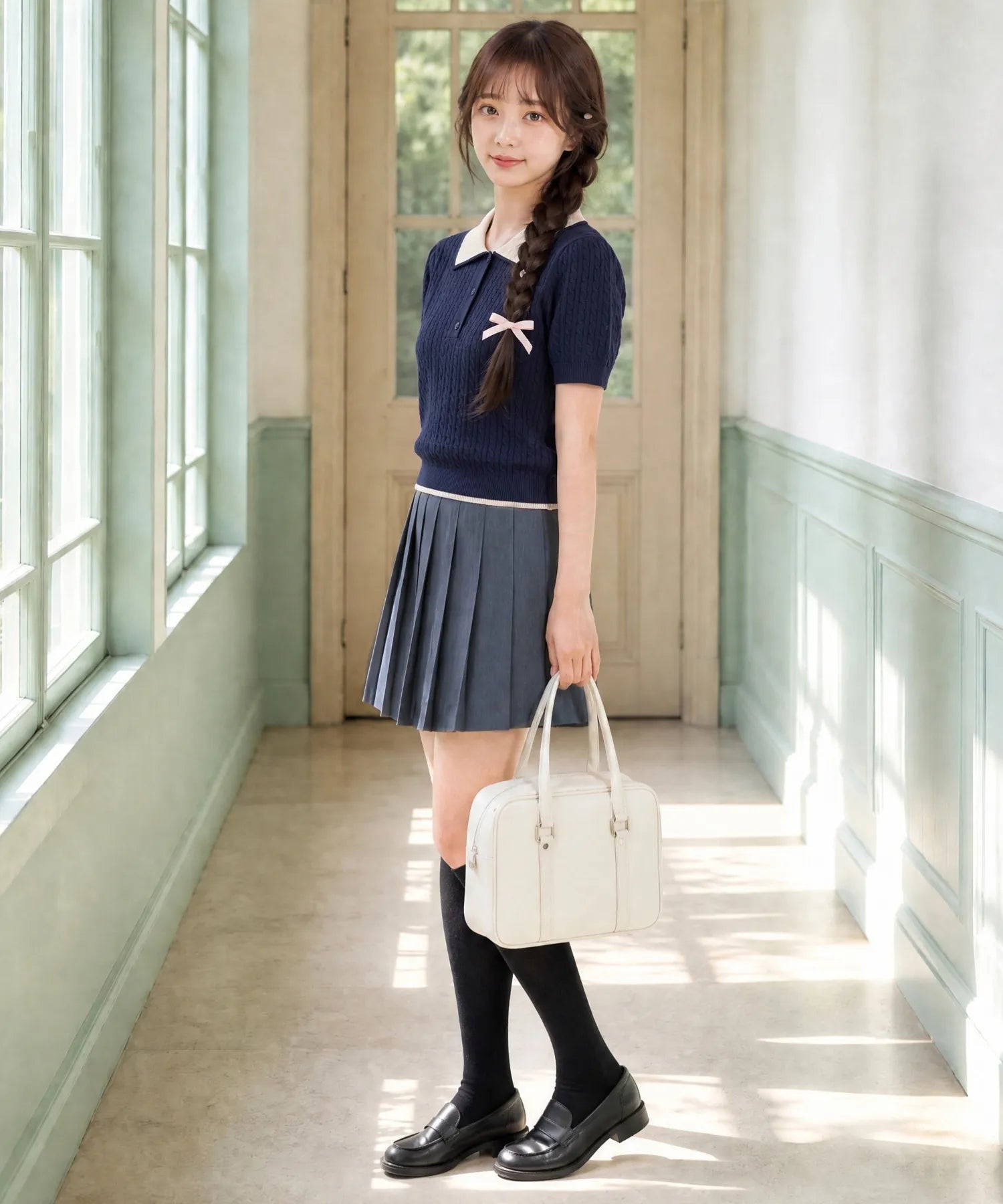Classic Sailor Uniform Pleated Skirt