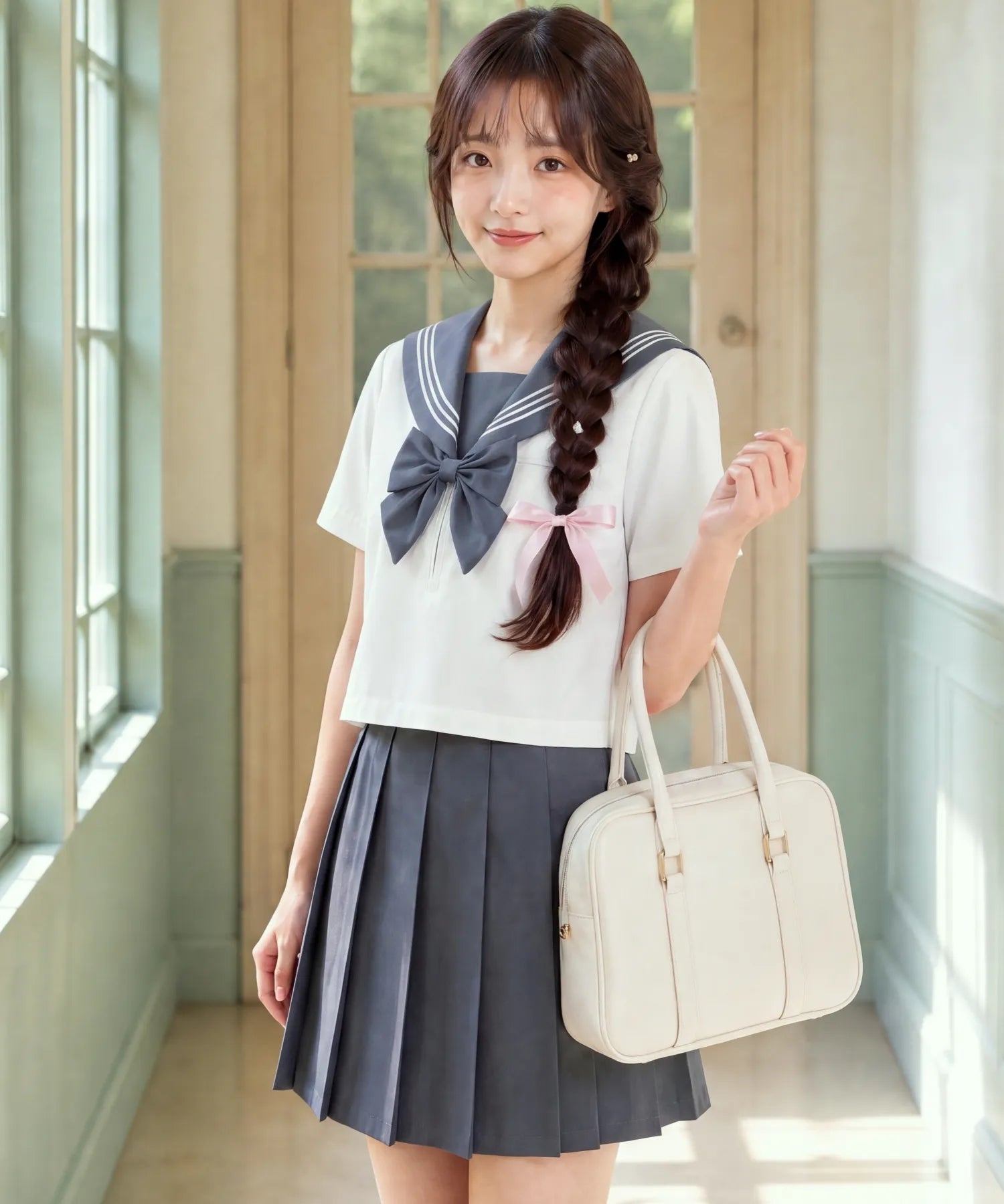 Classic Sailor Uniform Pleated Skirt