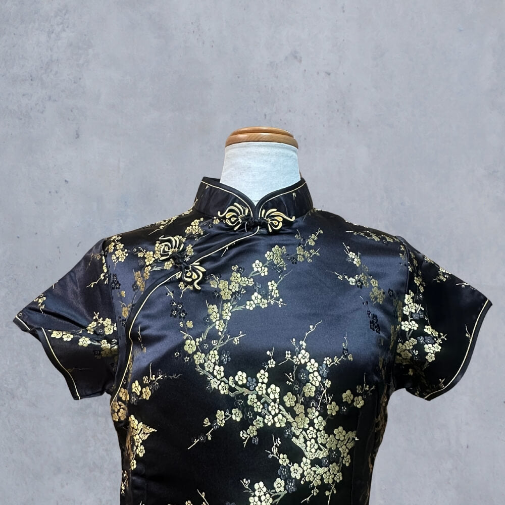 チャイナドレス 梅柄ショート