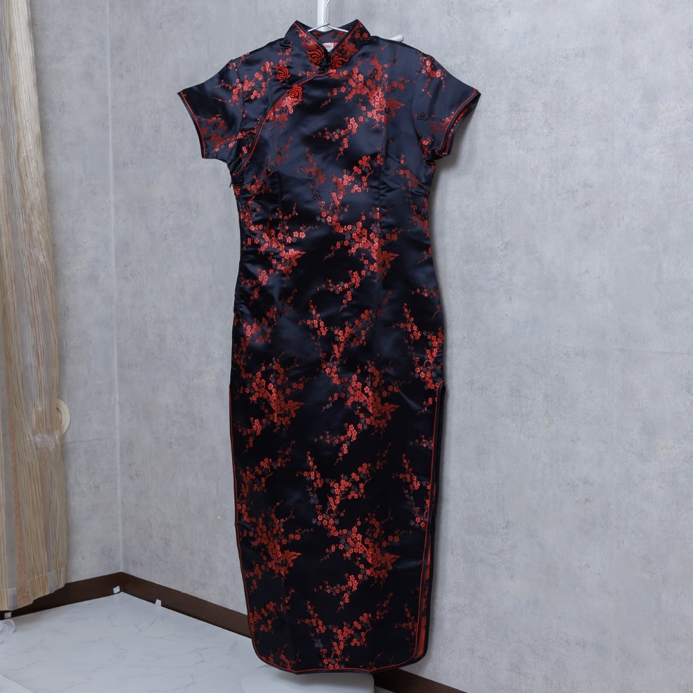 Purchased Chinese Dress Plum Pattern Long
