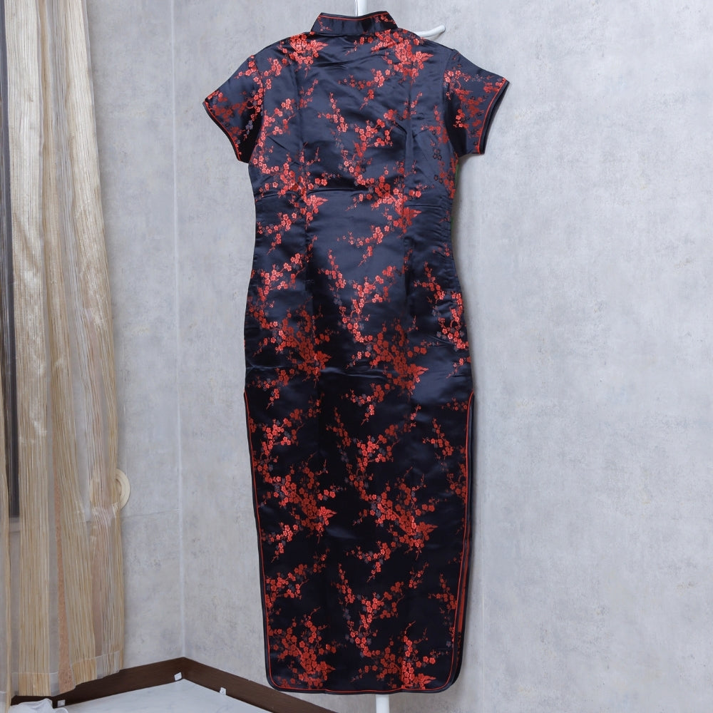 Purchased Chinese Dress Plum Pattern Long