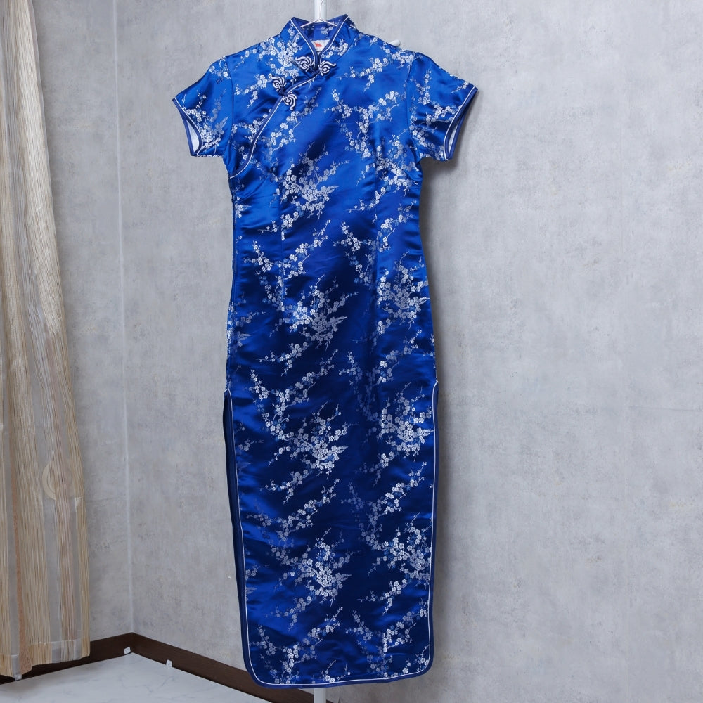 Purchased Chinese Dress Plum Pattern Long