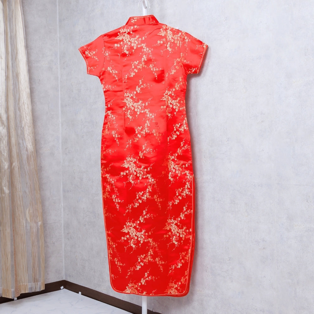 Purchased Chinese Dress Plum Pattern Long