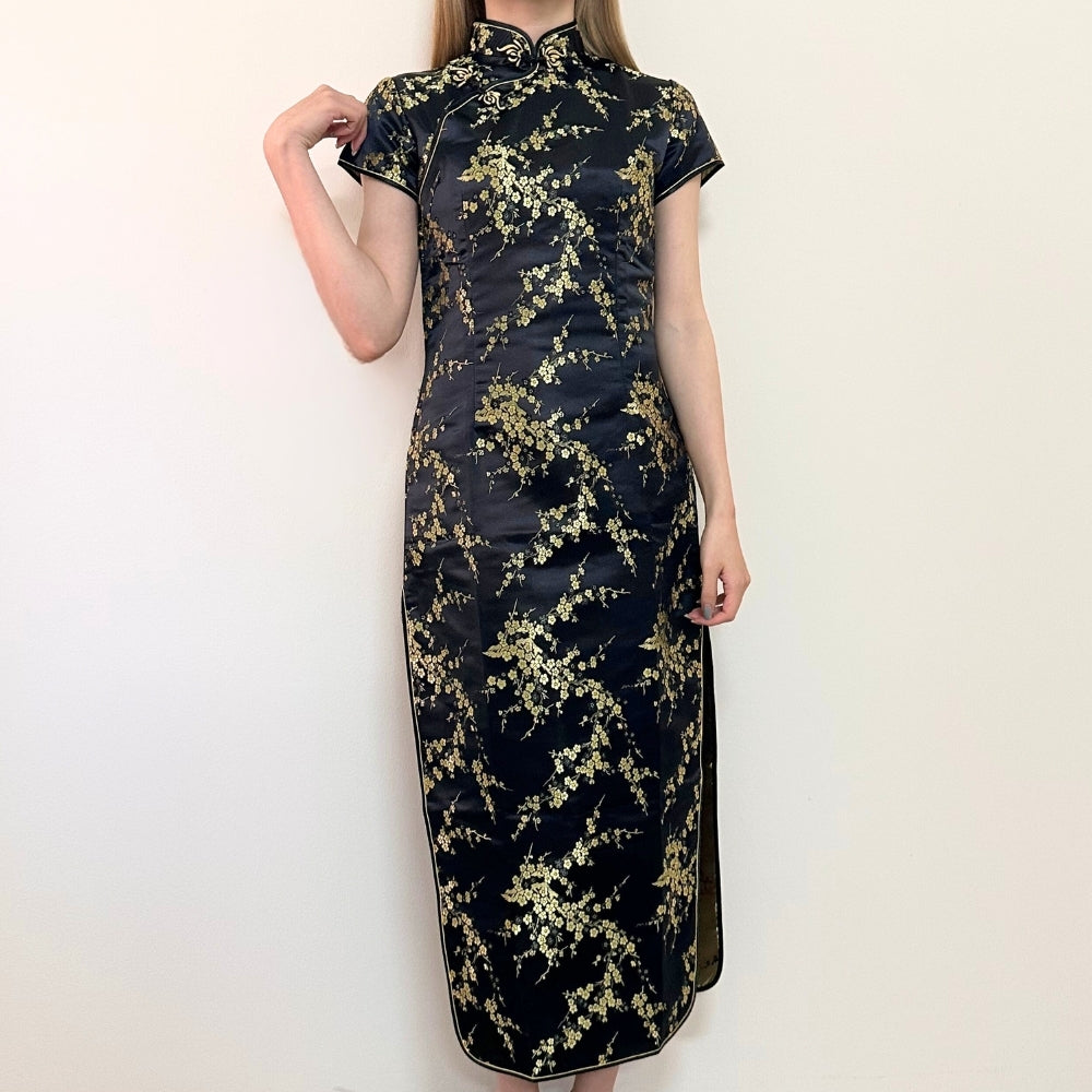 Purchased Chinese Dress Plum Pattern Long