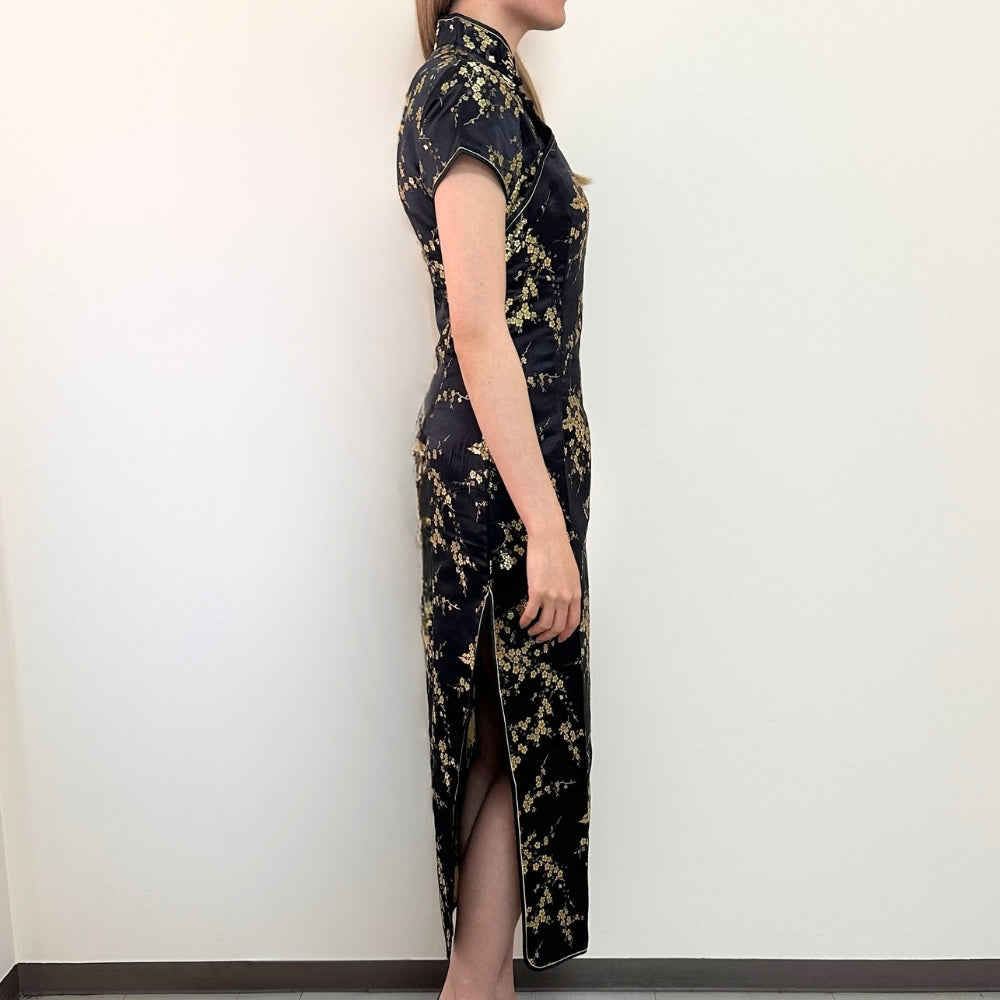 Purchased Chinese Dress Plum Pattern Long
