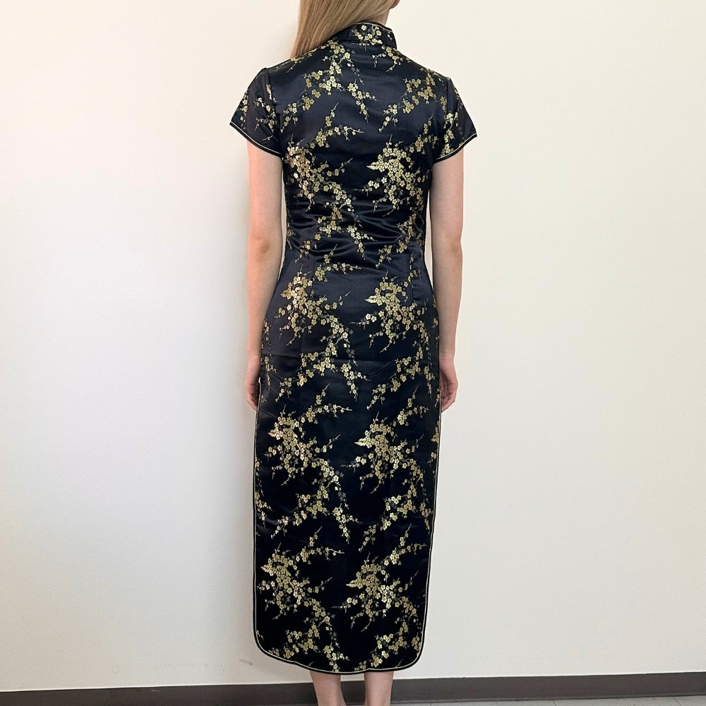 Purchased Chinese Dress Plum Pattern Long