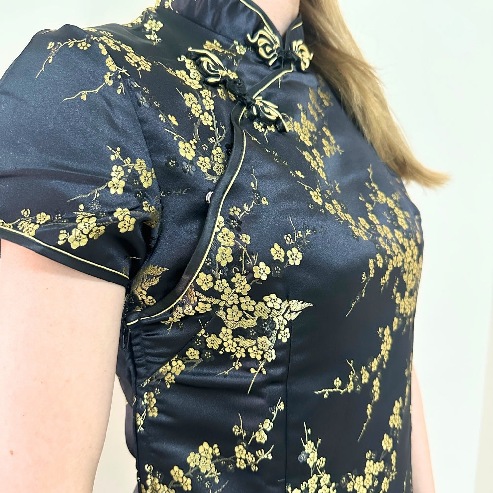 Purchased Chinese Dress Plum Pattern Long