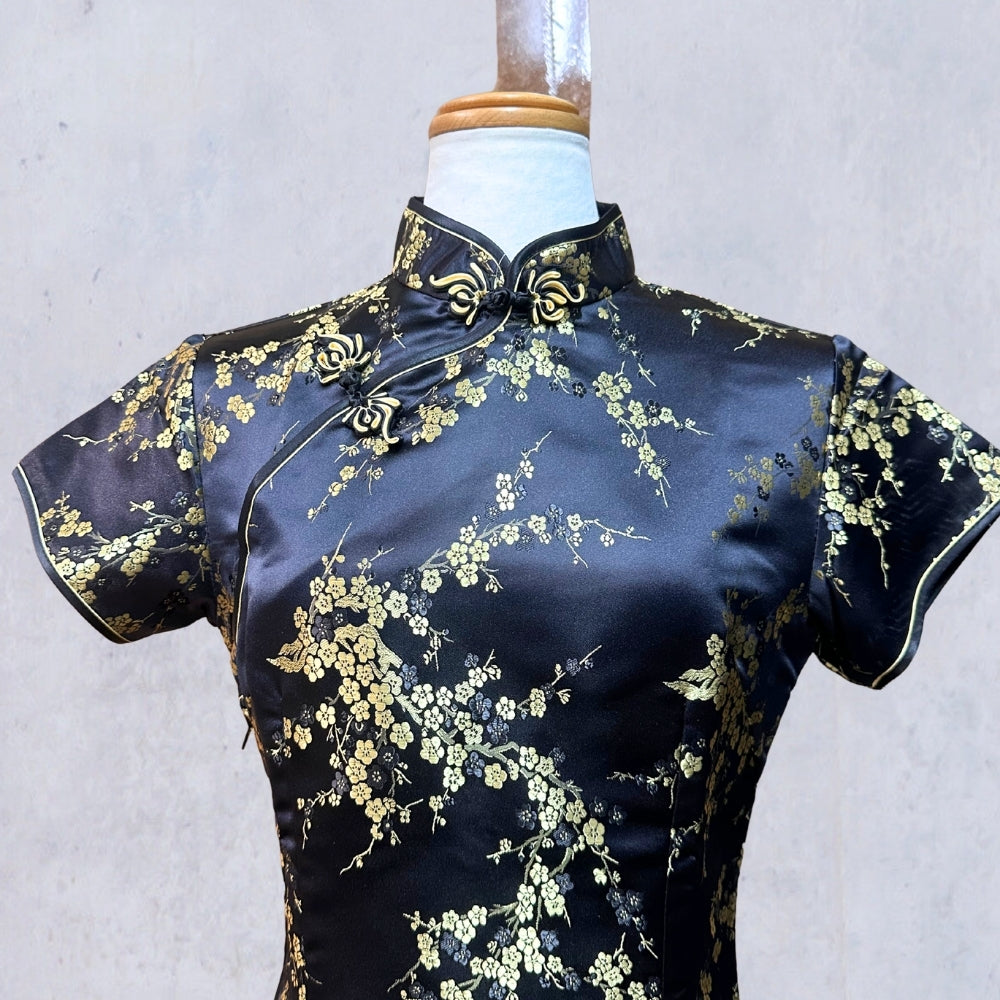 Purchased Chinese Dress Plum Pattern Long