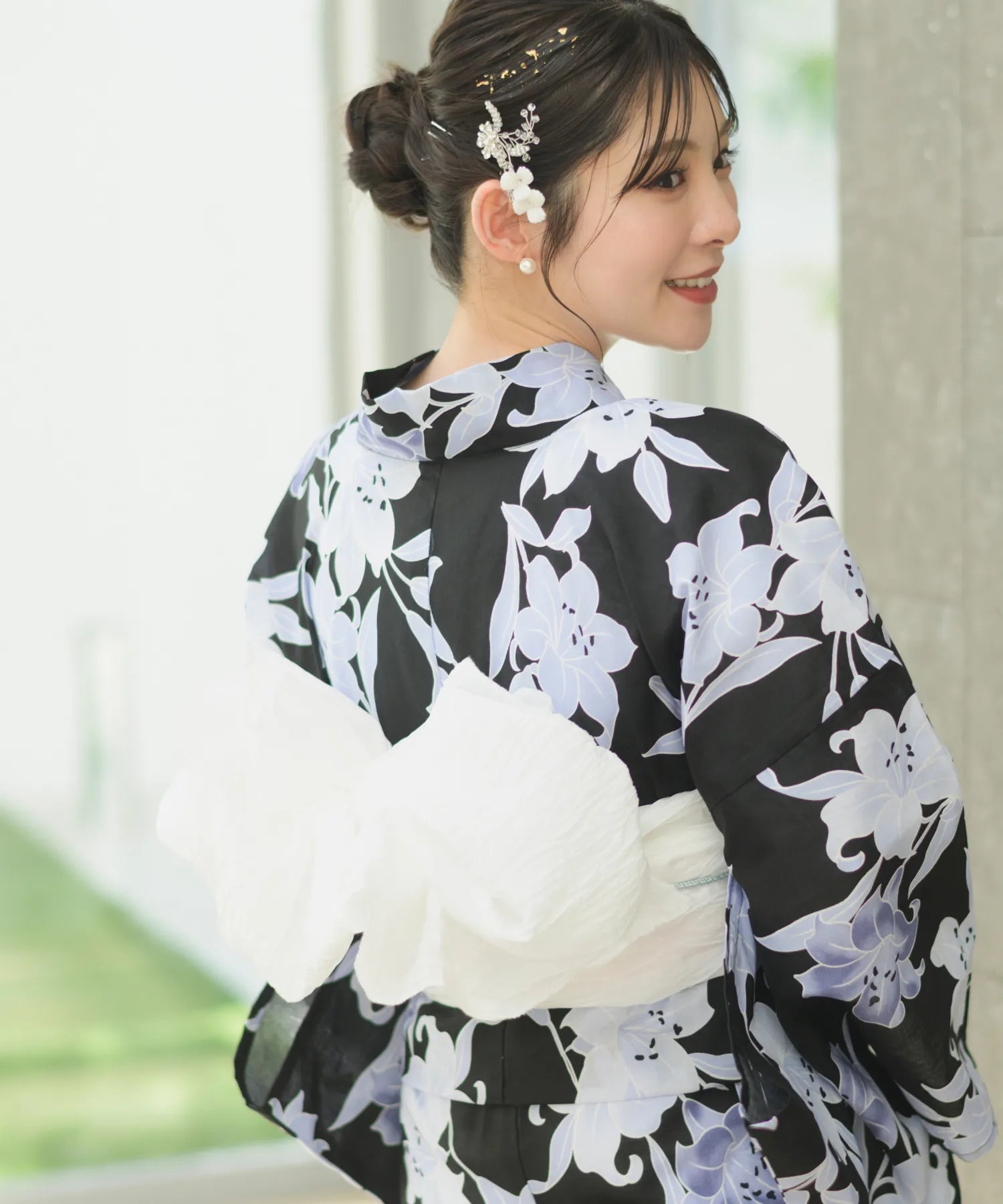 Crinkled heko obi
