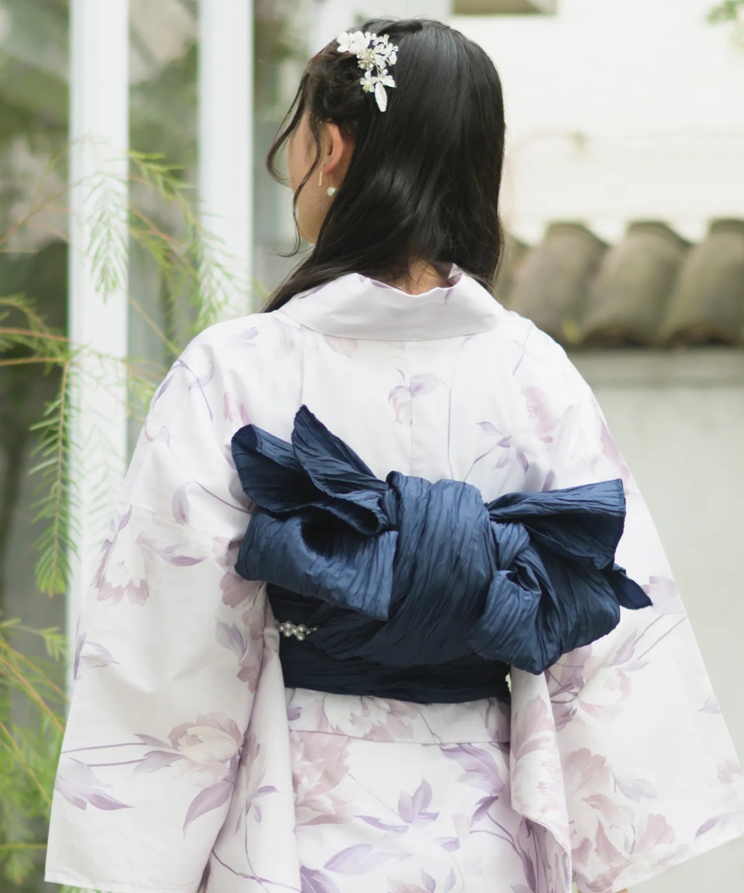 Crinkled heko obi