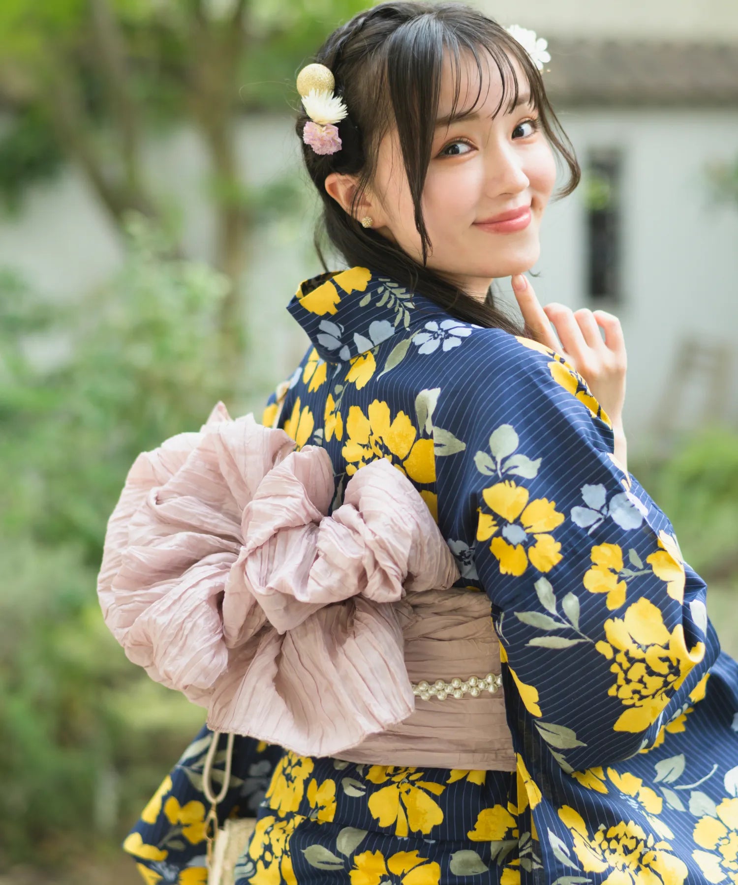 Crinkled heko obi