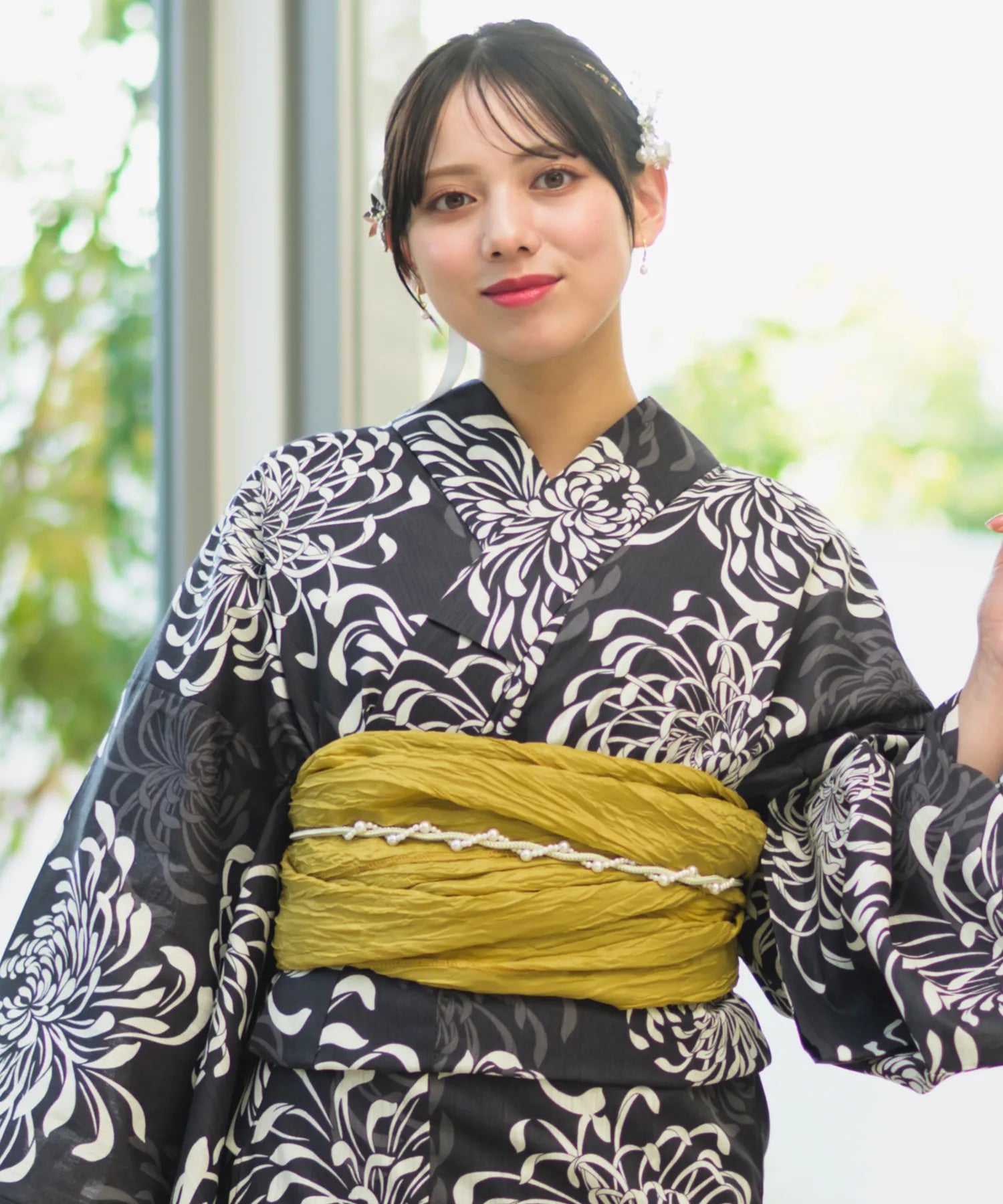 Crinkled heko obi