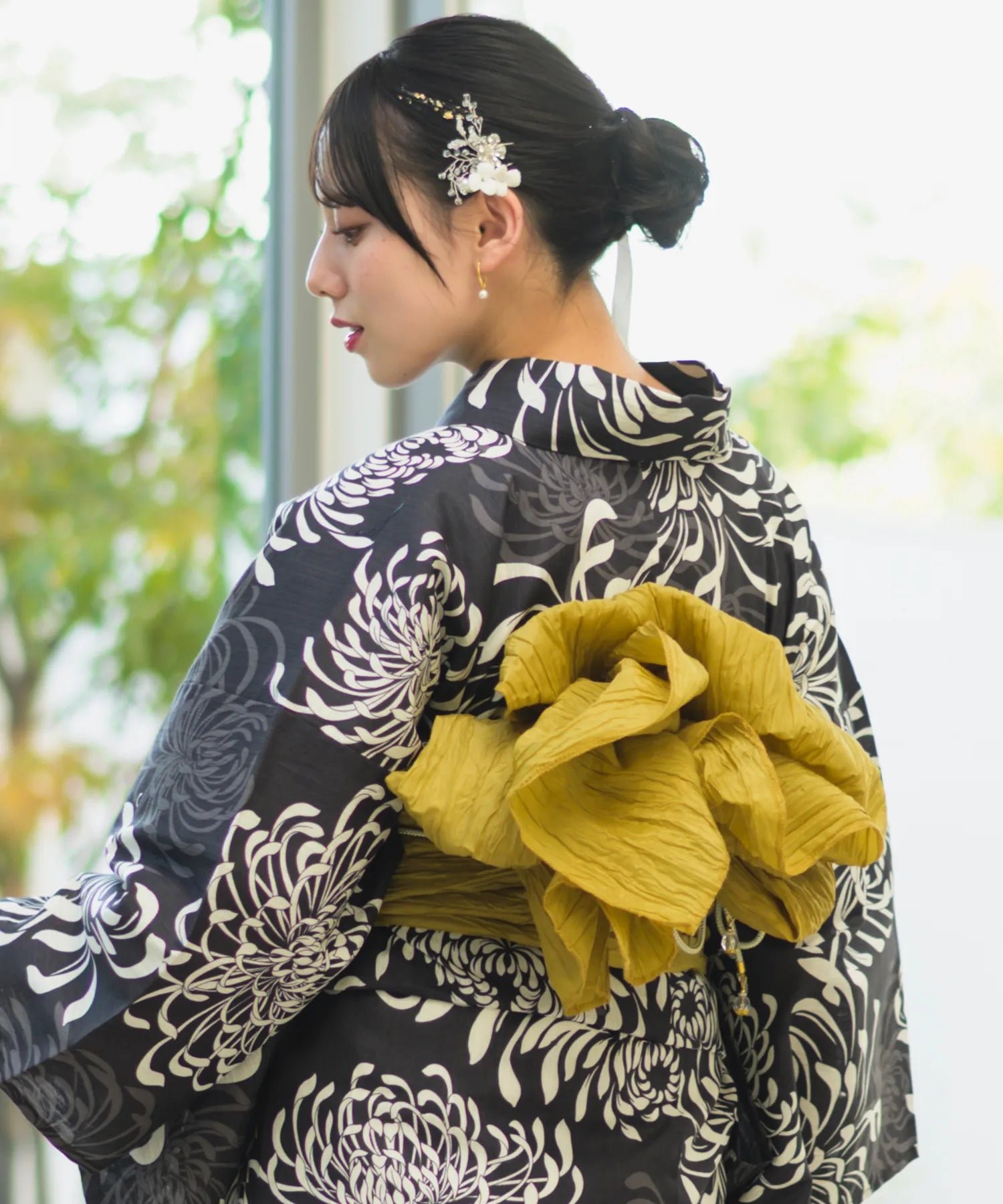 Crinkled heko obi